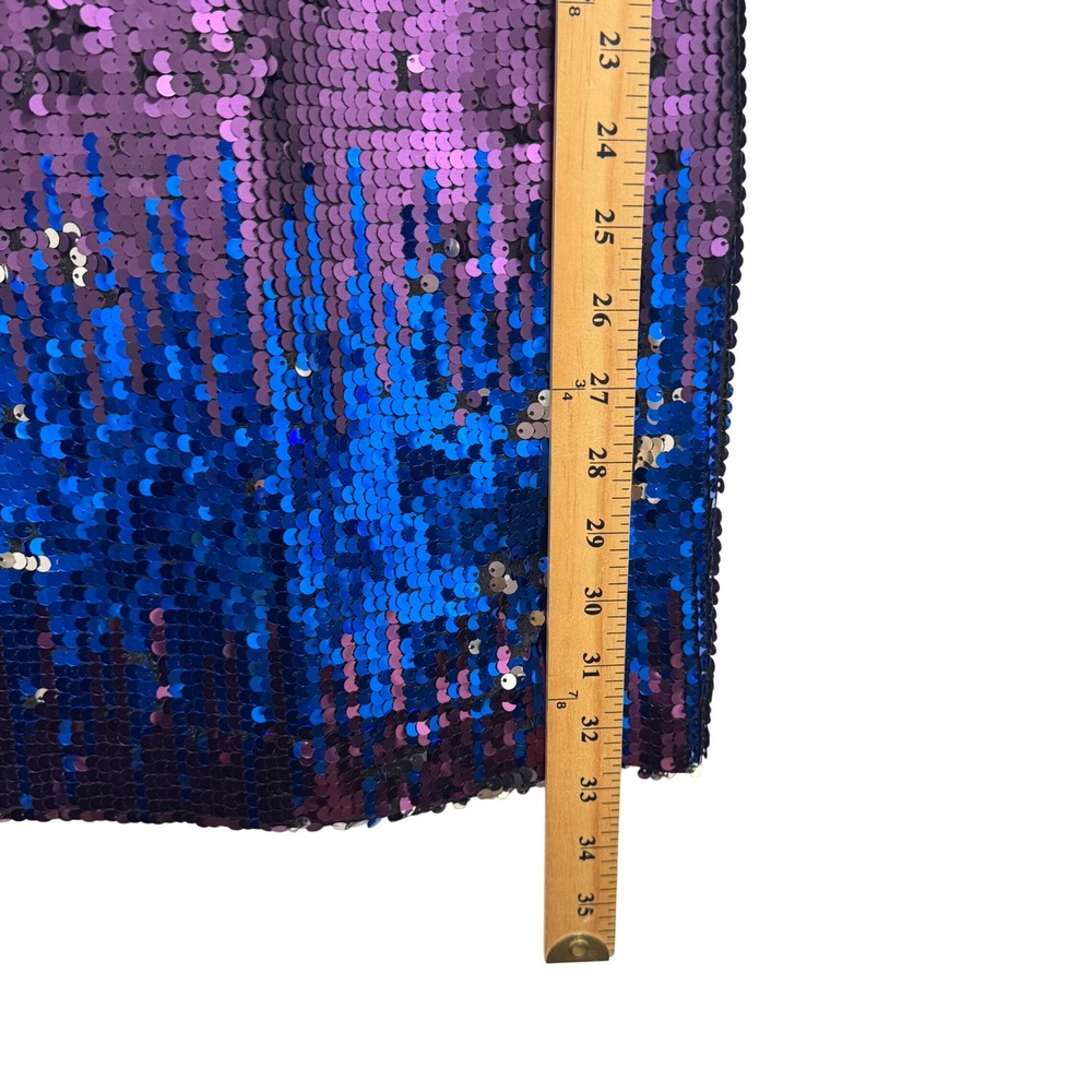 Laundry by Shelli Segal Sequin Mini Dress Sparkle Party Cocktail BluePurple Sz 2 - Picture 6 of 9
